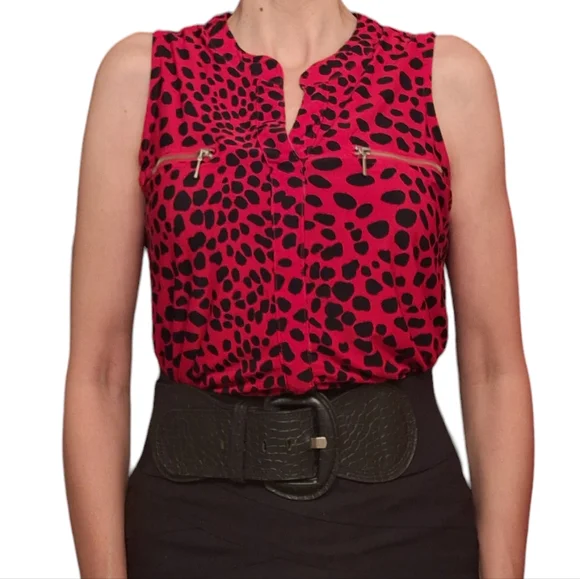 Lily Morgan red and black shirt. Size small - Picture 7 of 7